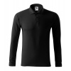 MALFINI PIQUE POLO LS 221 / Pánska polokošeľa, dl. rukáv - čierna XXXL