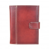 Kožený pracovný diár v bordovej farbe, ručne tamponovaný (limitovaná edícia)