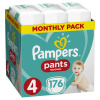 PAMPERS Pants 4 Active Baby Dry 176 ks (9-15 kg) MESAČNÁ ZÁSOBA - plienkové nohavičky