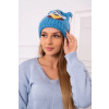 Legínovo Dámska čiapka Sova K340 béžová Farba: Tyrkysová, Veľkosť: UNI