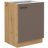 Spodná kuchynská skrinka BOLONIA - lanýžovo sivá/dub artisan