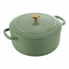Litinový hrnec s poklicí BELLAMONTE 24 cm, 4,0 l, zelená - BALLARINI (Kulatý hrnec 24 cm, 4,0 l BELLAMONTE zelený - BALLARINI)