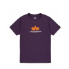 Alpha Industries Basic T RUBBER tričko pánske Plum Veľkosť: 3XL, Farba: fialová