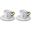Bialetti Set 2 Tassen inkl. Untertassen Pure Gold