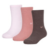 Nike 3 Pack Super Soft Cozy Crew Socks Pink Foam 4-5