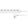 Solight predlžovací prívod, 6 zásuviek, biely, 3m PP62