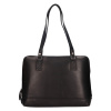 Dámska kožená kabelka na notebook The Chesterfield Brand Selvino - čierna