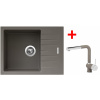 Sinks Perfecto 650 Truffle + Mix 3 P GR