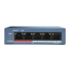 Hikvision DS-3E0105P-E/M(B) 5/4 PoE switch, 4x PoE 100Mbps, 1x uplink 100Mbps, max.35W 0110-538
