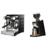 Rocket Espresso Appartamento TCA, black/black + Eureka Mignon Zero 65 Speedy, CR black