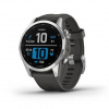 Garmin Fenix 7S Silver/Graphite Silicone Band 010-02539-01