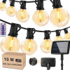 Solárna lampa SHUANG, biela, 1030 cm, 1 ks. (SOLÁRNE SVETLÁ SOLAR 30 LED 10,3M GIRLAND + Diaľkové ovládanie)
