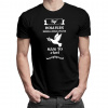 Byť holubár nebola moja voľba mám to v krvi - pánske tričko s potlačou - Tričkový | XS | Čierna | Pánske tričko