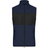 James & Nicholson | JN 1310, Pánska fleecová vesta, modrá navy - čierna, L