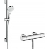 Hansgrohe Crometta - Sprchový set Vario s termostatom Ecostat 1001 CL, 2 prúdy, biela/chróm 27812400