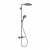 Hansgrohe Raindance Select S, Showerpipe 240 1jet PowderRain s termostatom, kartáčovaný čierny chróm, HAN-27633340