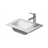 Duravit ME by Starck Umývadielko nábytkové, 43x30 cm, bez prepadu, s otvorom na batériu, biela 0723430041