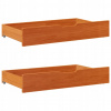 ZÁSUVKY POD POSTEĽ 2 KS VOSKOVO HNEDÉ 95X55X16 CM BOROVICA