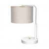 EUlight Stolná lampa Lino, 1x ľanové tienidlo, w