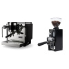 Rocket Espresso Bicocca, black + Eureka Mignon Libra 65 All Purpose, CR black