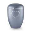 Ekologická urna Crystal Srdce - Šedá