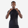 DECATHLON Pánske bežecké tričko 100 Dry priedušné čierne 3XL