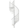 Minka STAIRS Kombinované točité schodisko Spiral Smart biela/biela pr. 120 cm