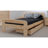 Eoshop Dřevěná postel Klaudia 90x200 + rošt ZDARMA (Barva dřeva: Bílá)
