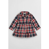 ŠATY GANT CHECKED FLANNEL BD SHIRT DRESS EVENING BLUE