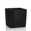 Lechuza Kvetináč CUBE Premium 40 - čierna vysokolesklá