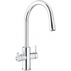 CLAGE Zip All In One - tlačidlová armatúra pre Zip HydroTap - leštený chróm
