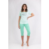 Dámske pyžamo Regina 688 2XL-3XL - Zelená / 2XL