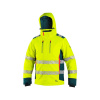 CXS Bunda CXS BEDFORD WINTER, výstražná, zimná, pánska, softshell, žlto-petrolová, veľ. XL