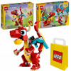 LEGO Creator 3 v 1 31145 Červený drak + papierová taška VP LEGO 6315792 Stredná (LEGO Creator 3v1 31145 Pohyblivé figúrky Červený drak Fénix Ryba 3v1)
