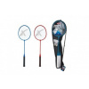 Teddies Sada badminton pálky 2ks + míček 2ks 65cm kov/plast v pouzdře