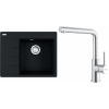 Set Franke G281O (dřez CNG 611-62 TL/7 Onyx + baterie FC 6985.501 SMART GLENDA Celonerez) 114.0759.016