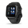 Garmin Venu Sq 2 Music, Slate / Black silicone band 010-02700-10