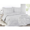 Dreamy Linens Obliečky bavlnené Šedá zrnká Rozměry: 220 x 140 cm