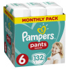 PAMPERS Pants 6 Active Baby Dry 132 ks (15+ kg) MESAČNÁ ZÁSOBA - plienkové nohavičky