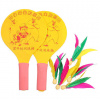 Merco Battledore drevené rakety na bedminton žltá varianta 32365