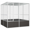zahrada-XL Klietka pre vtáky antracit 213,5x217,5x211,5cm pozinkovaná oceľ 171549