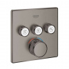 Grohe Grohtherm SmartControl Termostatická batéria pod omietku, 3 ventily, kefovaný Hard Graphite 29126AL0-GR