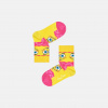 Happy Socks Detské žlto-ružové ponožky z kolekcie Happy Socks x Sponge Bob, vzor Say Cheese Burger