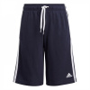 adidas Essentials 3 Stripe Jersey Short Juniors Ink/White 13 Years