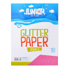 Dekoračný papier A4 Glitter ružový 250 g, sada 10 ks
