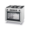 HENDI Plynový sporák, 5 horákov s konvekčnou rúrou elektrickou a grilom | HENDI, Kitchen Line