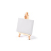 Mini maliarsky stojan s plátnom - (8x10 cm) biela