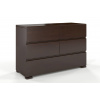 CHROB Drevená komoda Vestre 5 buk - palisander