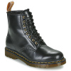 Dr. Martens Polokozačky VEGAN 1460 BLACK NORFOLK Čierna