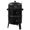BORMANN ELITE 2-v-1 gril/údiareň na drevené uhlie s kolieskami (BBQ1970)